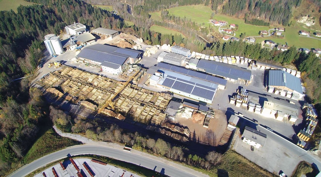 Site moderne de production de granulés de bois